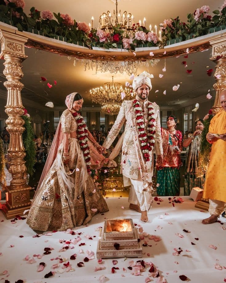 An Indian wedding celebration
